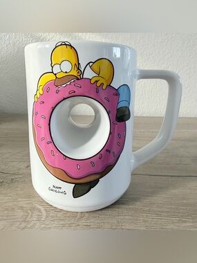 Universal Studios Krustyland Homer Simpson Donut Hole Mug Carbs